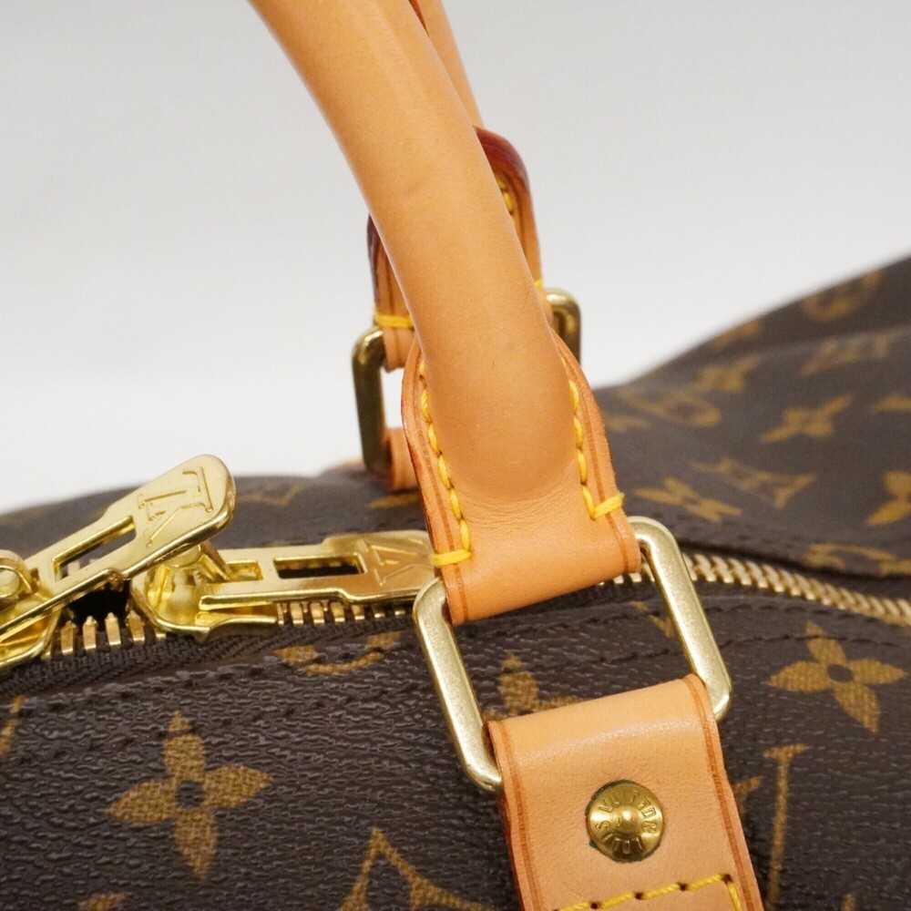 LOUIS VUITTON Brown Monogram Keepall 55 Boston Bag - Picture 10 of 11